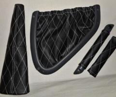 5 Teile Leder Set Smart Fortwo 450 alle LederFarben