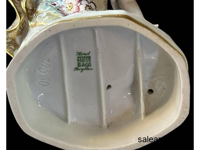 VERKAUFT !!!   Heubach Kunst - Der Froschkönig,  Höhe 25,5 cm, signiert B.Zitzmann, Entwurf 1915