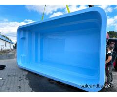 Gartenpool SARAGOSSA aus Polyester 6x3x1,5 m vom Hersteller